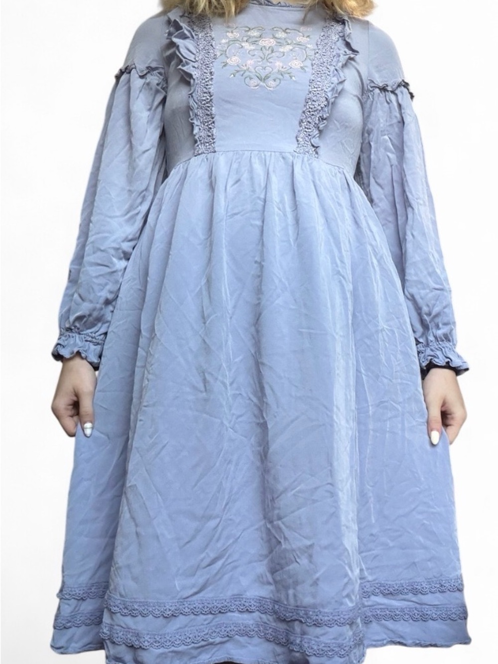 Axes femme poetique lavender lolita j fashion dress